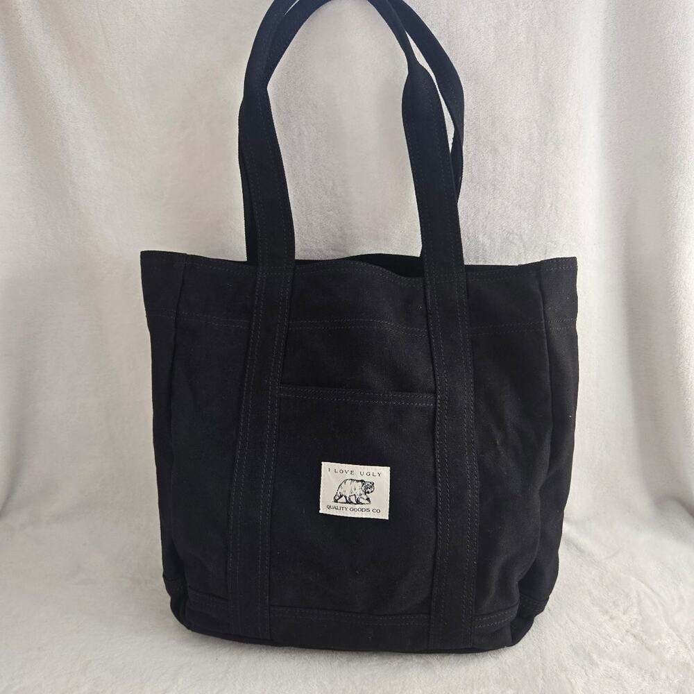 Stanley Black Tote Bag "I Love Ugly"